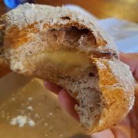 Sweet bread with cream at El Palote Panaderia in Dallas