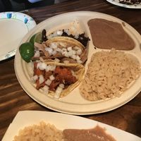 Taco plate  at El Palote Panaderia in Dallas