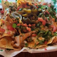  loaded nachos at El Palote Panaderia in Dallas