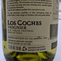 Vegan wine clearly labelled at The Sun Terrace in Morecambe