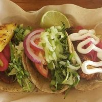 Tacos Mixto at Mango y Chile in Bacalar