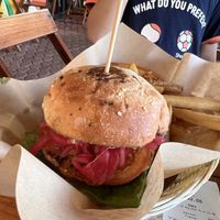 Maya burger  at Mango y Chile in Bacalar