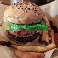 Maya burger at Mango y Chile in Bacalar