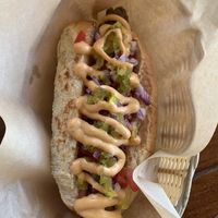 Hot dog   at Mango y Chile in Bacalar