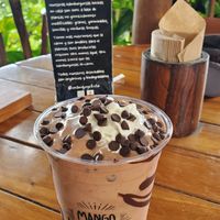 Chocolate malteada at Mango y Chile in Bacalar