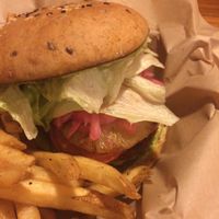 maya burger at Mango y Chile in Bacalar