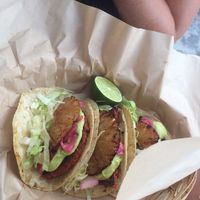 maya tacos at Mango y Chile in Bacalar