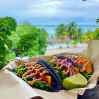 Tacos ahumados con chopotle mayonnaise  #Veganuary at Mango y Chile in Bacalar