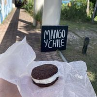 Ice cream sandwich!  at Mango y Chile in Bacalar