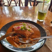 Veggie lasagna at Mango y Chile in Bacalar