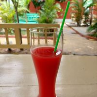 Fresh Watermelon Juice (2.000 FCFA) at Loving Hut in Cotonou