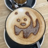 Dirty Chai w/ soy milk  at Nagev in Evandale