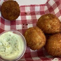 Mushroom arancini  at Nagev in Evandale