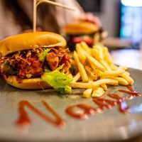 Korean Chicken Burger at Nagev in Evandale
