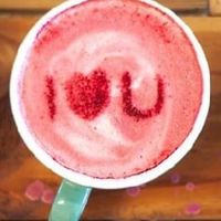 Beetroot latte  at Nagev in Evandale