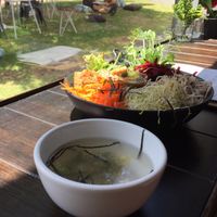 lunch at Mr Black Juicery in Berwick