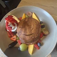 Chocolate pancakes  at Mr Black Juicery in Berwick