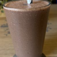 Cherry ripe smoothie   at Mr Black Juicery in Berwick