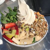 Peanut butter smoothie bowl  at Mr Black Juicery in Berwick