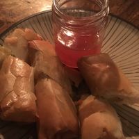 Spring rolls at The Bank on Collins in Melbourne