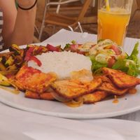 Portugese style tofu at Ateliê 47 in Silves