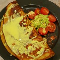 Chickpea omelette  at Paradise Plantbased in North West London