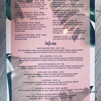 Menu - front. at Paradise Plantbased in North West London
