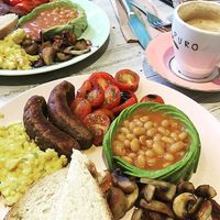 Full vegan breakfast  at Paradise Plantbased in North West London
