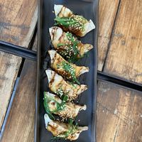 Gyozas de verduras   at All You Eat is Love in Barcelona