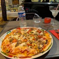 Vegan pizza and homemade lemonade 😋 at Pizzeria Pasta Da Nando in Perpignan