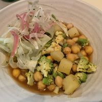 Chickpea dish  at EVO Restaurant and Bar in Portland