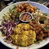 Spicy Buddha bowl - no spice!  at 49th State Brewing Co in Anchorage