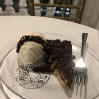 Pecan pie with ice cream   at De Aca in San Jose