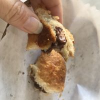 Chocolate hazelnut croissant! Mmmmm!  at Dharma's Cake in Rome