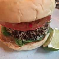 Veg Mex Burger at Handmade Burger Co in Peterborough