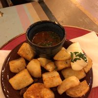 Patatas Bravas (tapas) at Faro Lounge in Lichfield