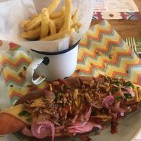 Moving Mountains Hotdog (did come with tasty slaw, almost forgot to take a photo) at Faro Lounge in Lichfield