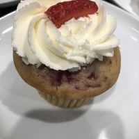 Strawberries & Cream Cupcake  at Blondie's Vegan in Boynton Beach