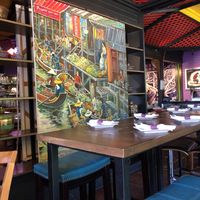 Art- Bangkok floating market at Bangkok Happy Bowl in Koloa