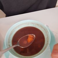 The soup of the day at Vegan Kiosk in Bratislava