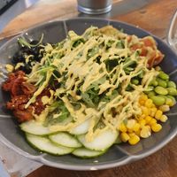 Buddha bowl at Vegan Kiosk in Bratislava