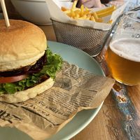 Slovak burger again…yes it was that good!   at Vegan Kiosk in Bratislava