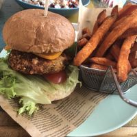 Burger   at Vegan Kiosk in Bratislava