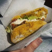 the axel burger at Vegan Kiosk in Bratislava