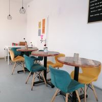 Restaurant environment at Vegan Kiosk in Bratislava
