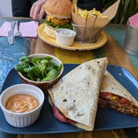 Quesadilla at Vegan Kiosk in Bratislava