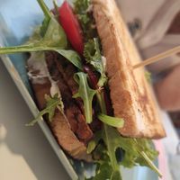 Tempeh sandwiches at Vegan Kiosk in Bratislava