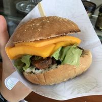 Cheezbuguer! at Vegan Kiosk in Bratislava