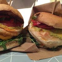 Papa burgers  at Vegan Kiosk in Bratislava
