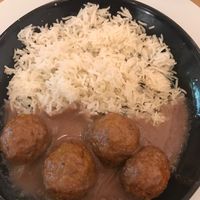 Soy & Tahini Meatballs at Organic's in Sevilla